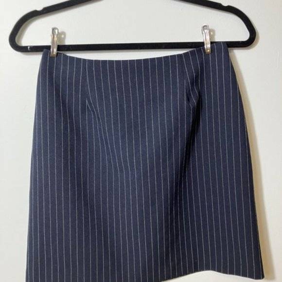Pinstripe Mini Skirt 90s Y2K - Picture 3 of 3